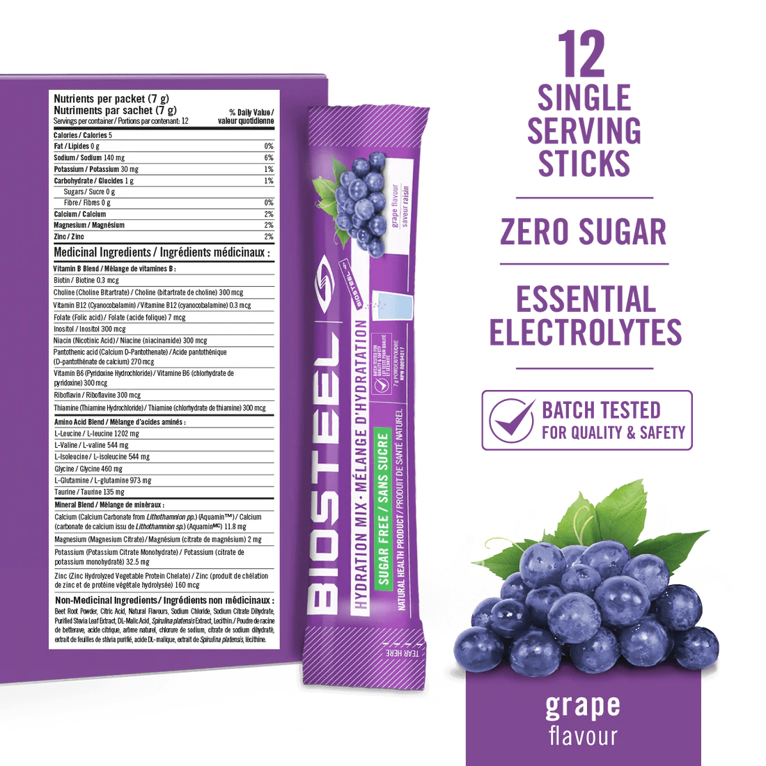MÉLANGE HYDRATANT / Raisin - 12 portions