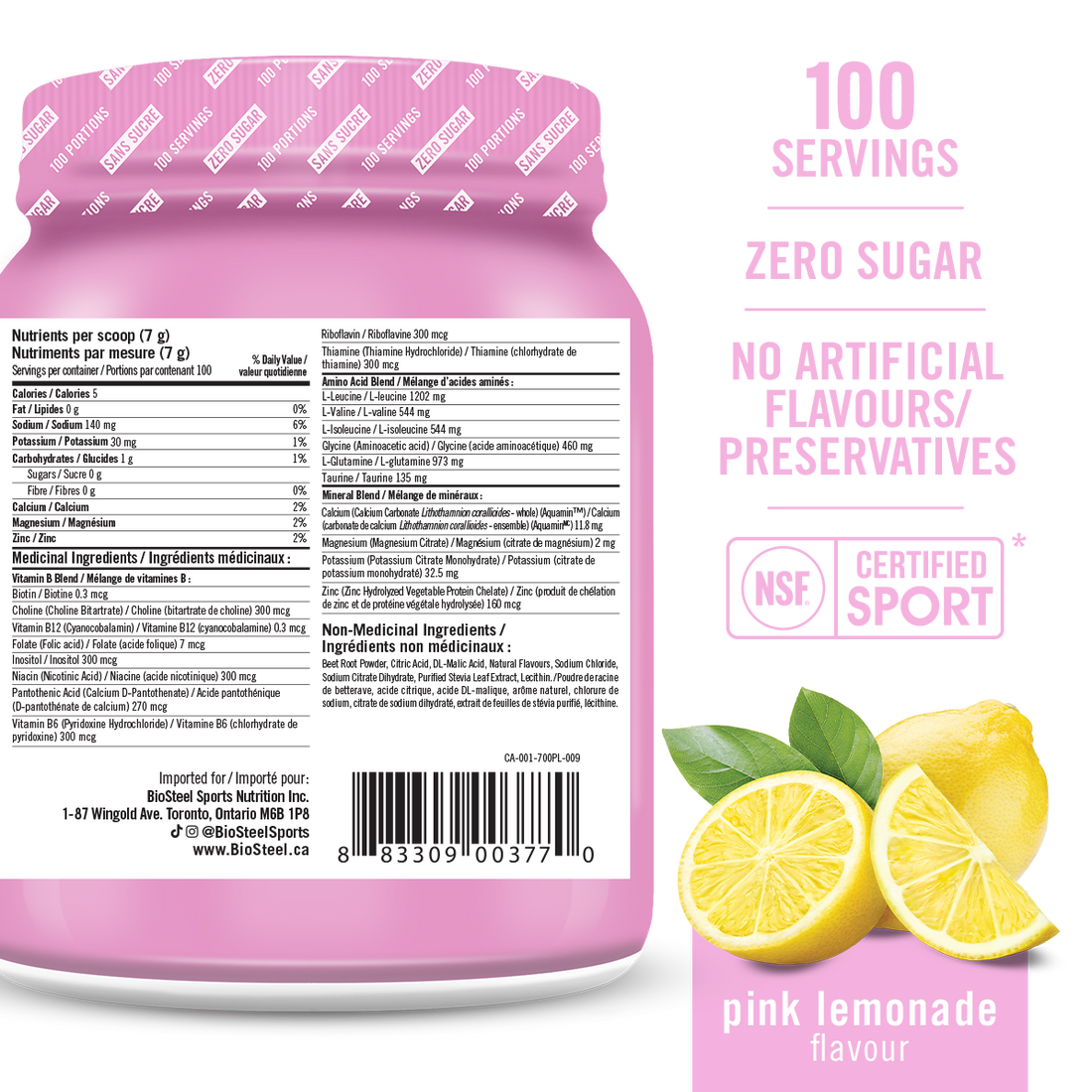 HYDRATION MIX / Pink Lemonade - 100 Servings