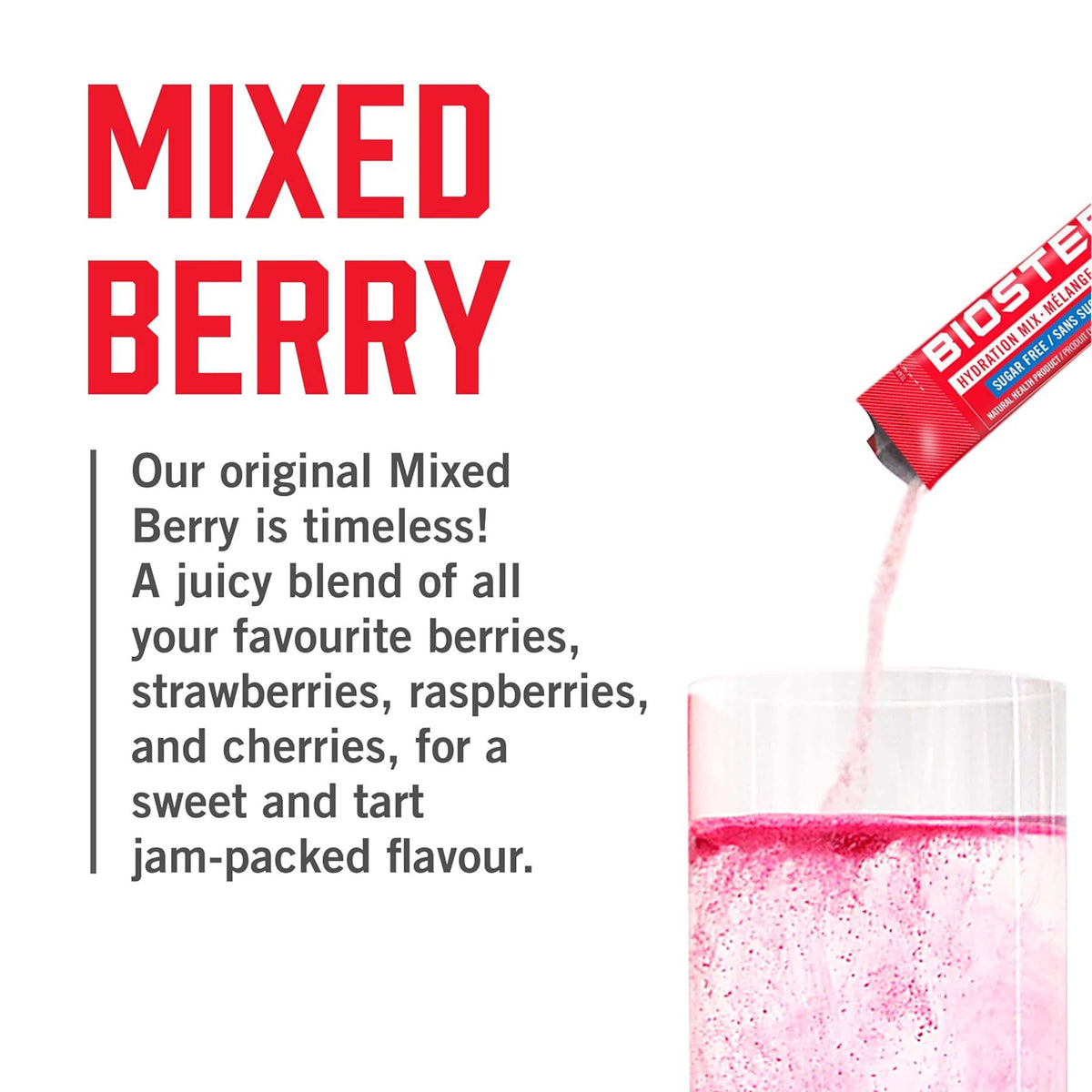HYDRATION MIX / Variety Pack - 30 Packets (Rainbow Twist, Mixed Berry, Pink Lemonade)