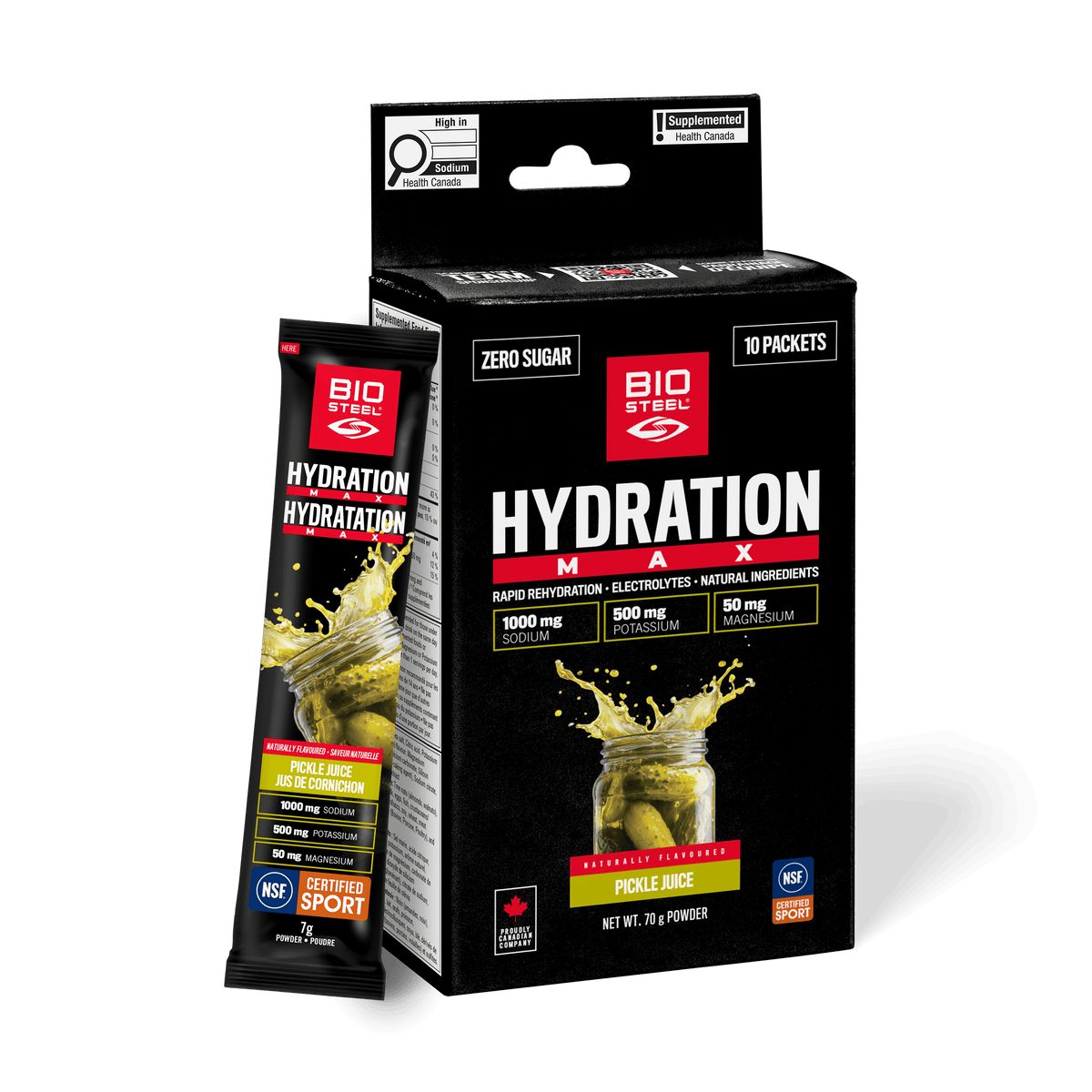 Hydration MAX / Pickle Juice - 10 Packets