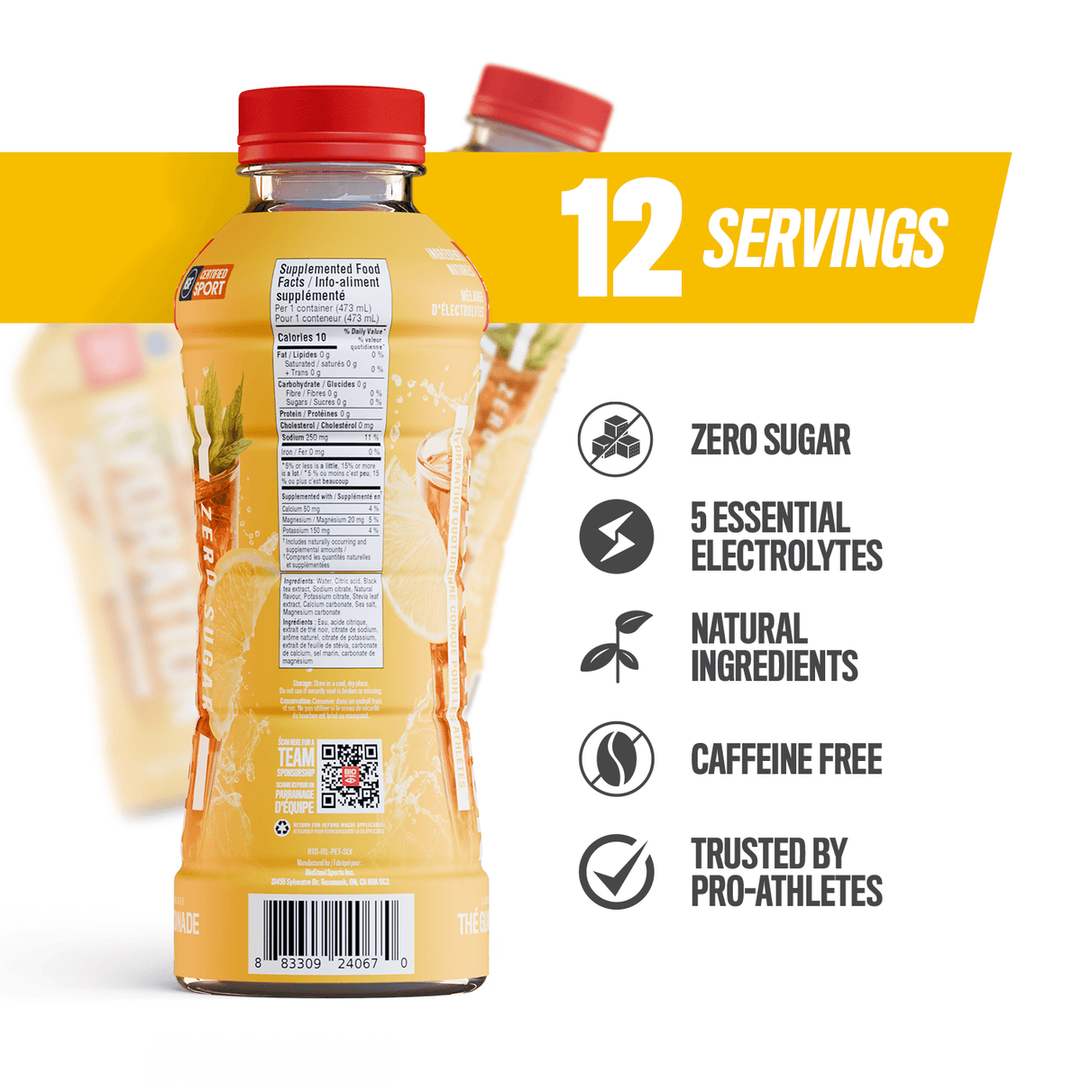 Hydration Drink / Iced Tea Lemonade - 12 Pack
