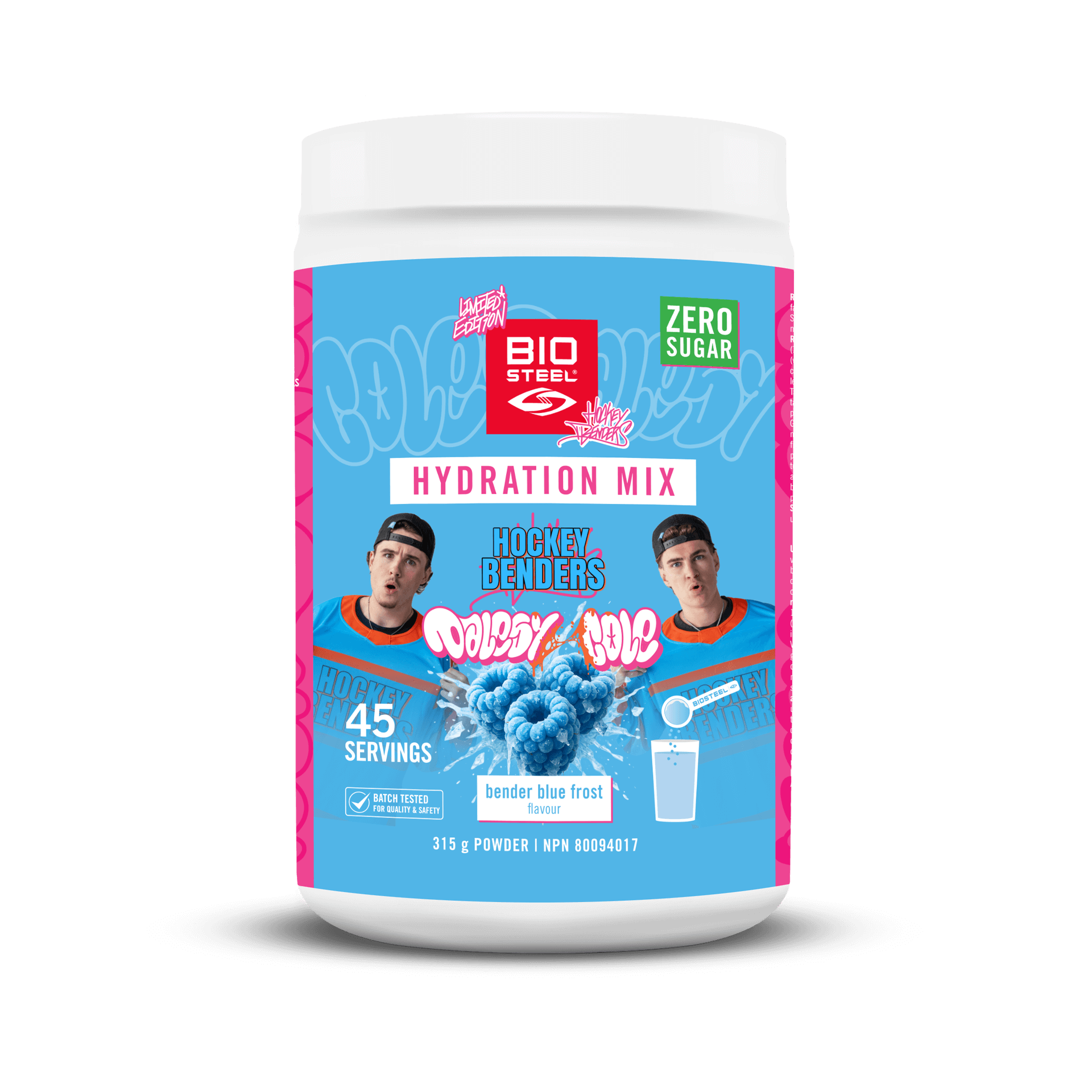 BioSteel x Hockey Benders Bender Blue Frost Hydration Mix