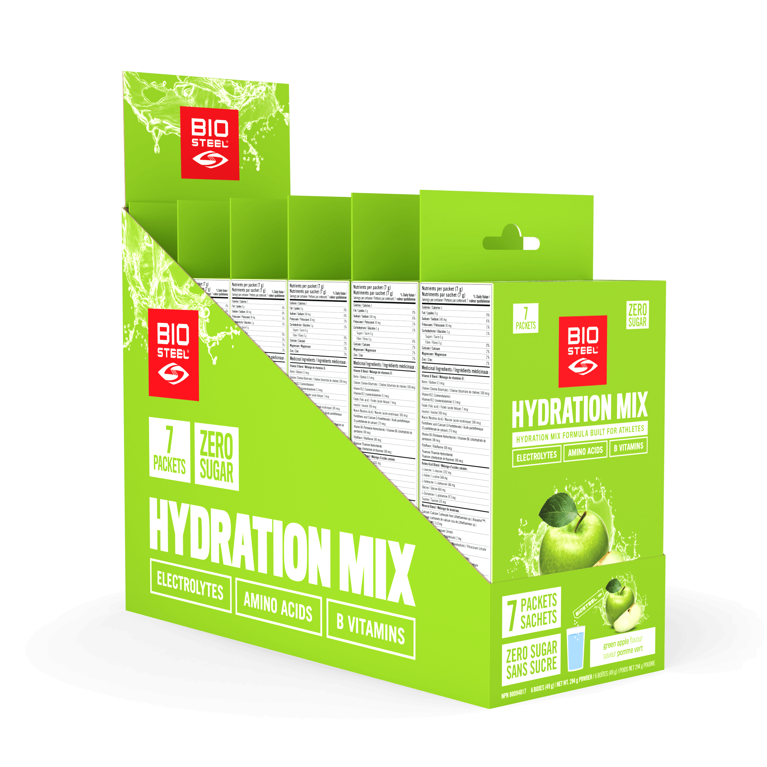 HYDRATION MIX / Green Apple - 42 Packets