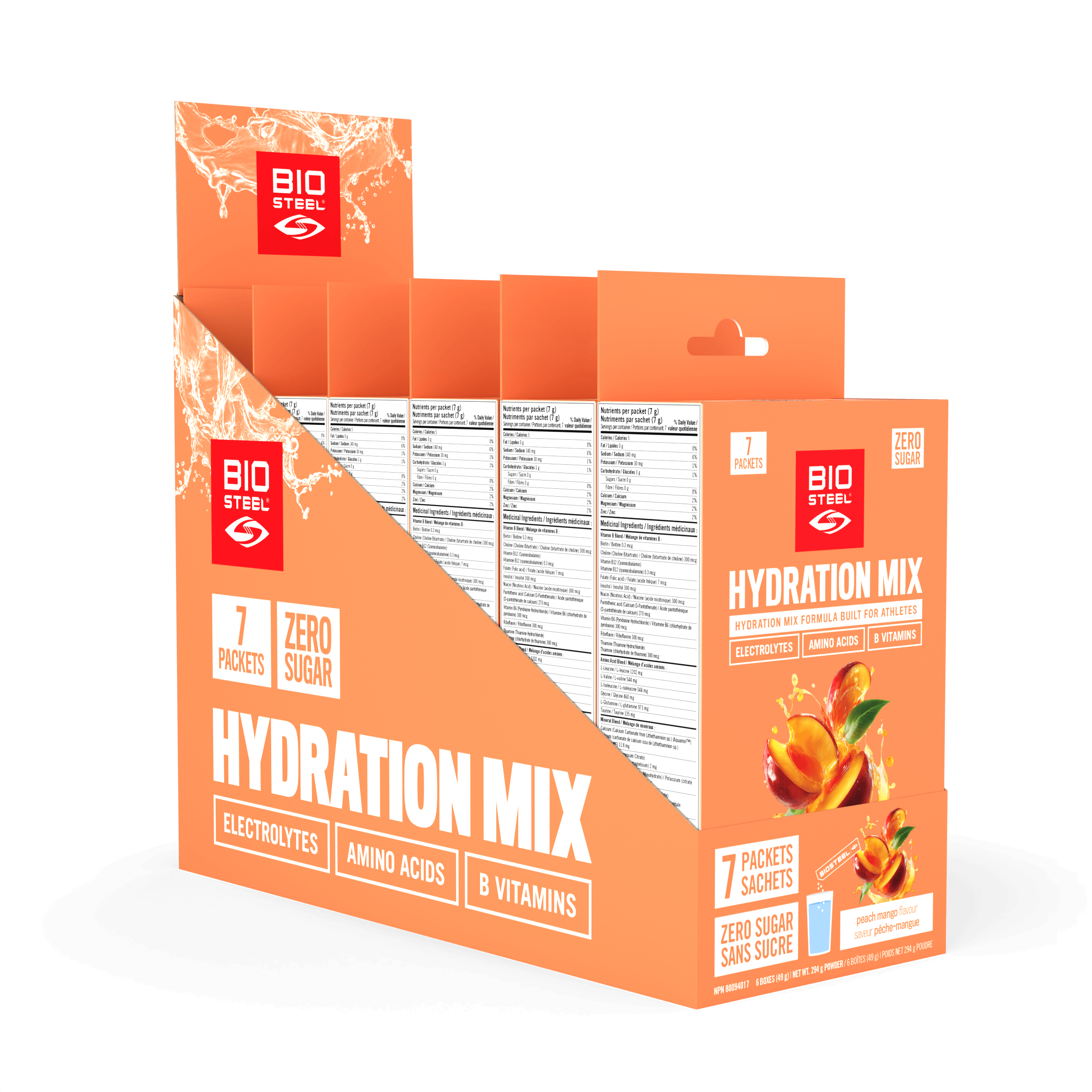 MÉLANGE HYDRATANT / Pêche Mangue - 7 sachets