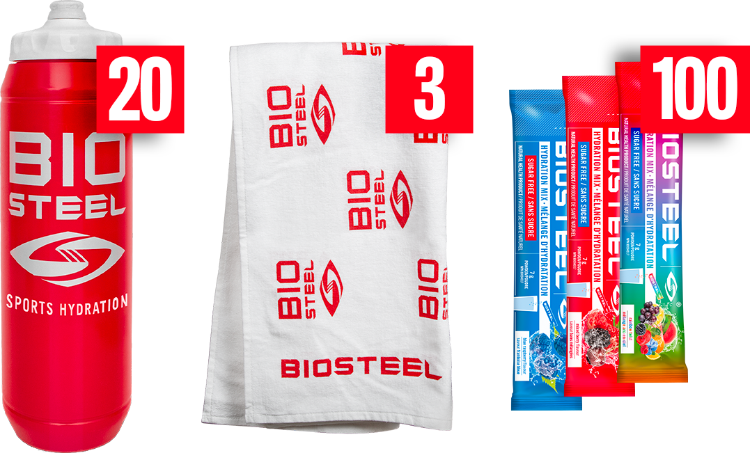 BIOSTEEL - Kit de démarrage pour parrainage d'équipe