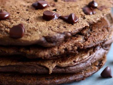 Brownie Protein Pancakes