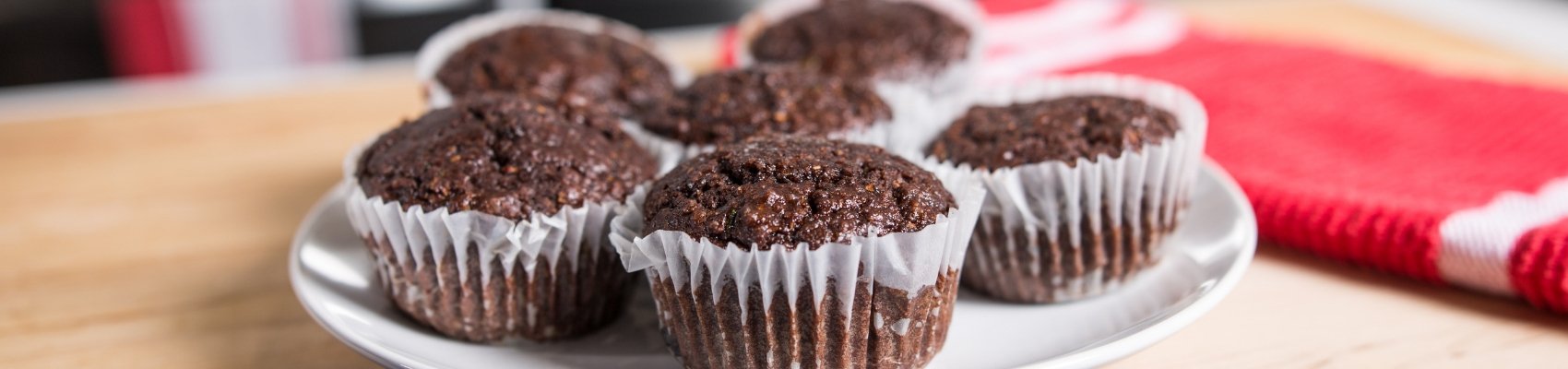 Protein Chocolate Zucchini Muffins