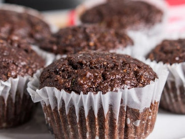 Protein Chocolate Zucchini Muffins