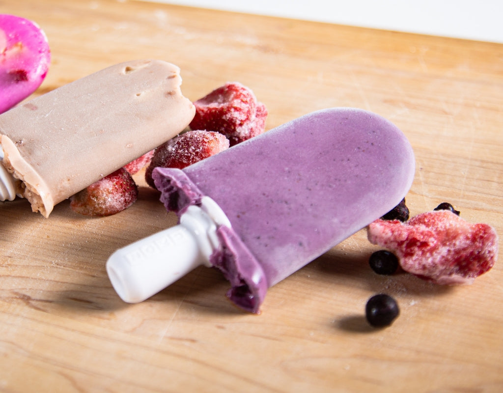 Blueberry Yogurt Popsicles