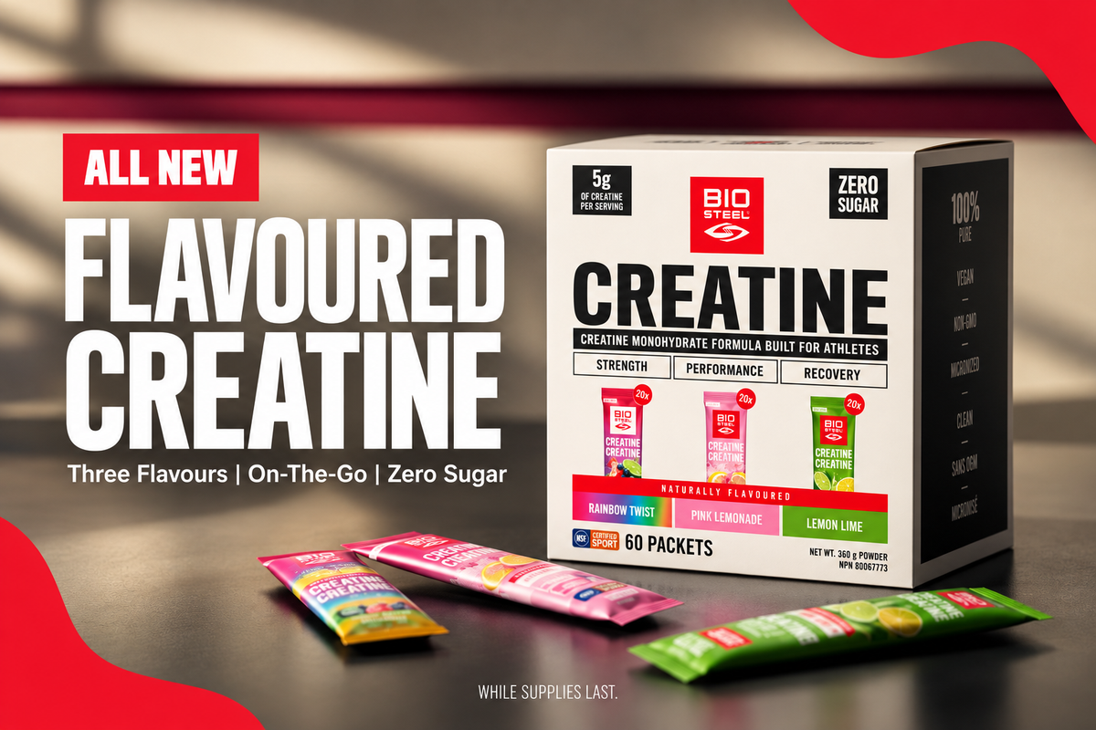 Introducing BioSteel Flavoured Creatine Packets