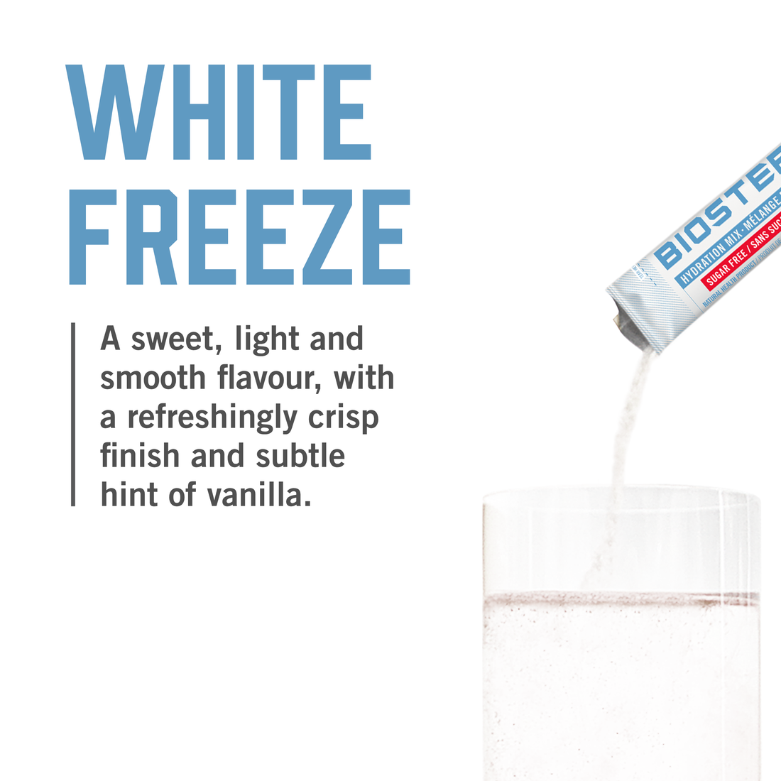 HYDRATION MIX / White Freeze  -  24 Serving Packets