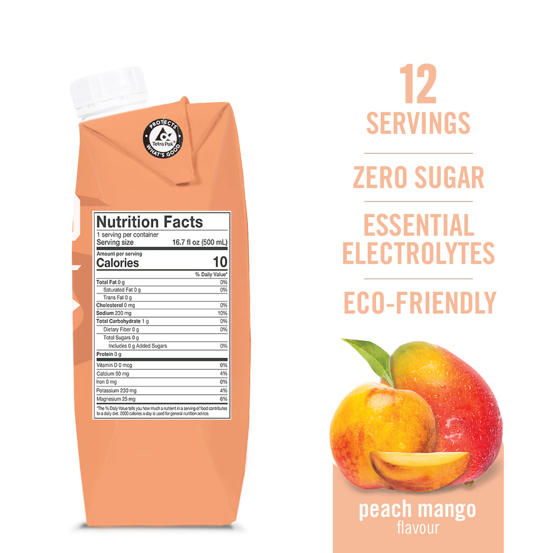 Sports Drink / Peach Mango - 4 Pack