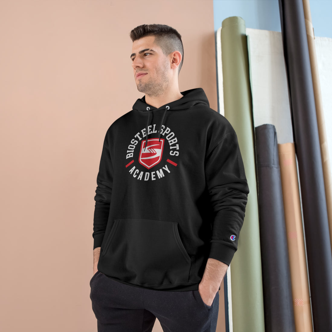 BioSteel Sports Academy Crest Monogram | Champion Hoodie