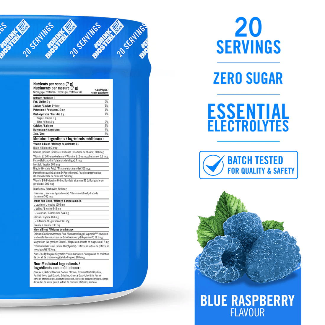 HYDRATION MIX / Blue Raspberry - 20 Servings