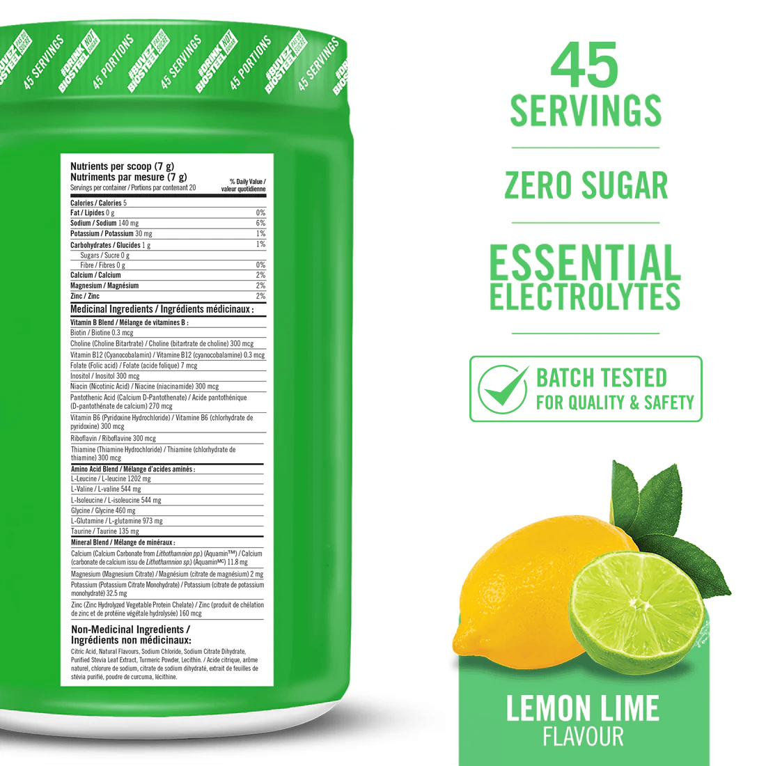 MÉLANGE HYDRATANT / Citron vert - 45 portions