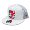 Casquette Snapback BioSteel New Era pour Jeunes en Maille Blanche
