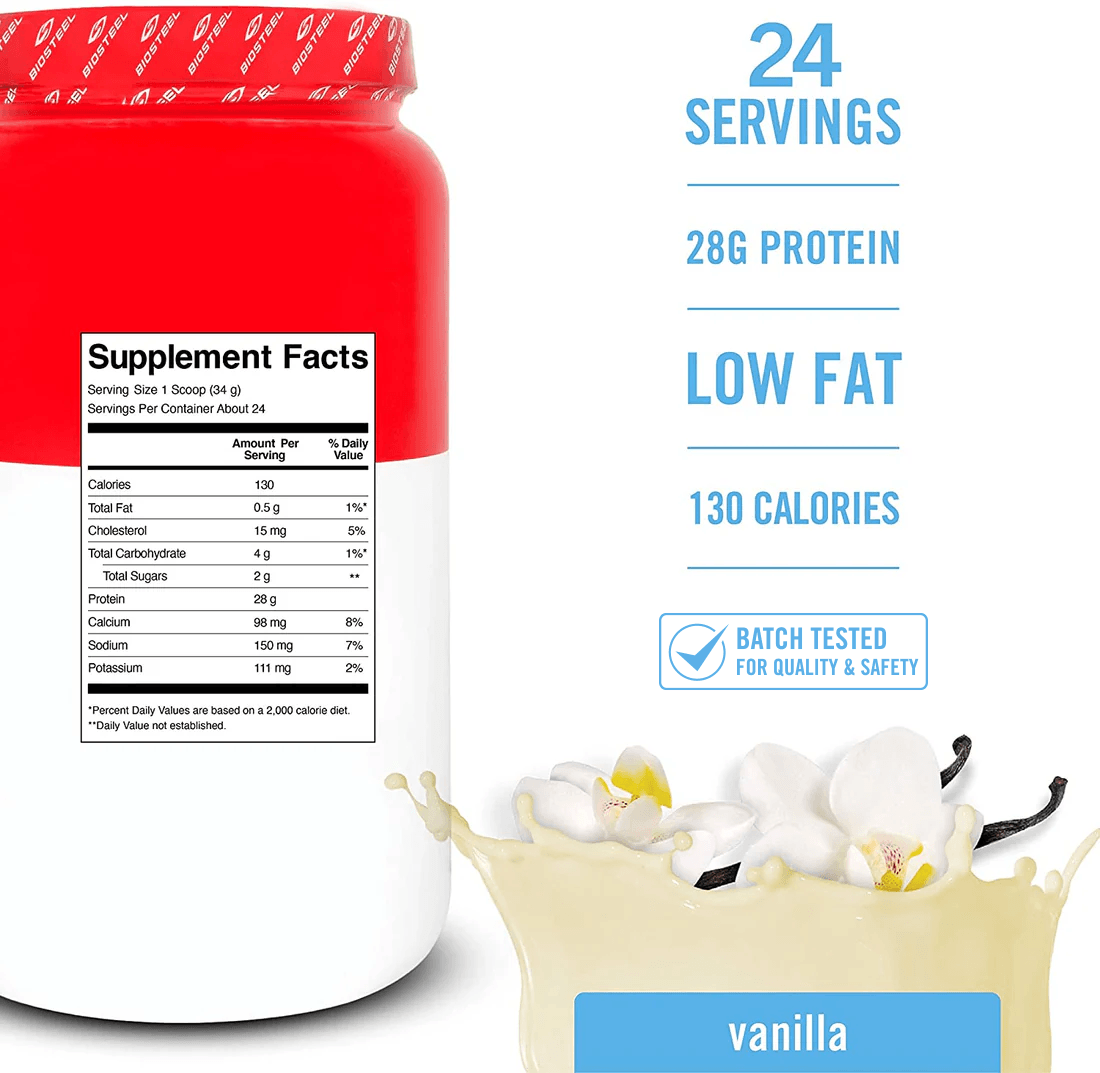 ISOLAT DE PROTÉINES DE LACTOSÉRUM / Vanille - 24 portions