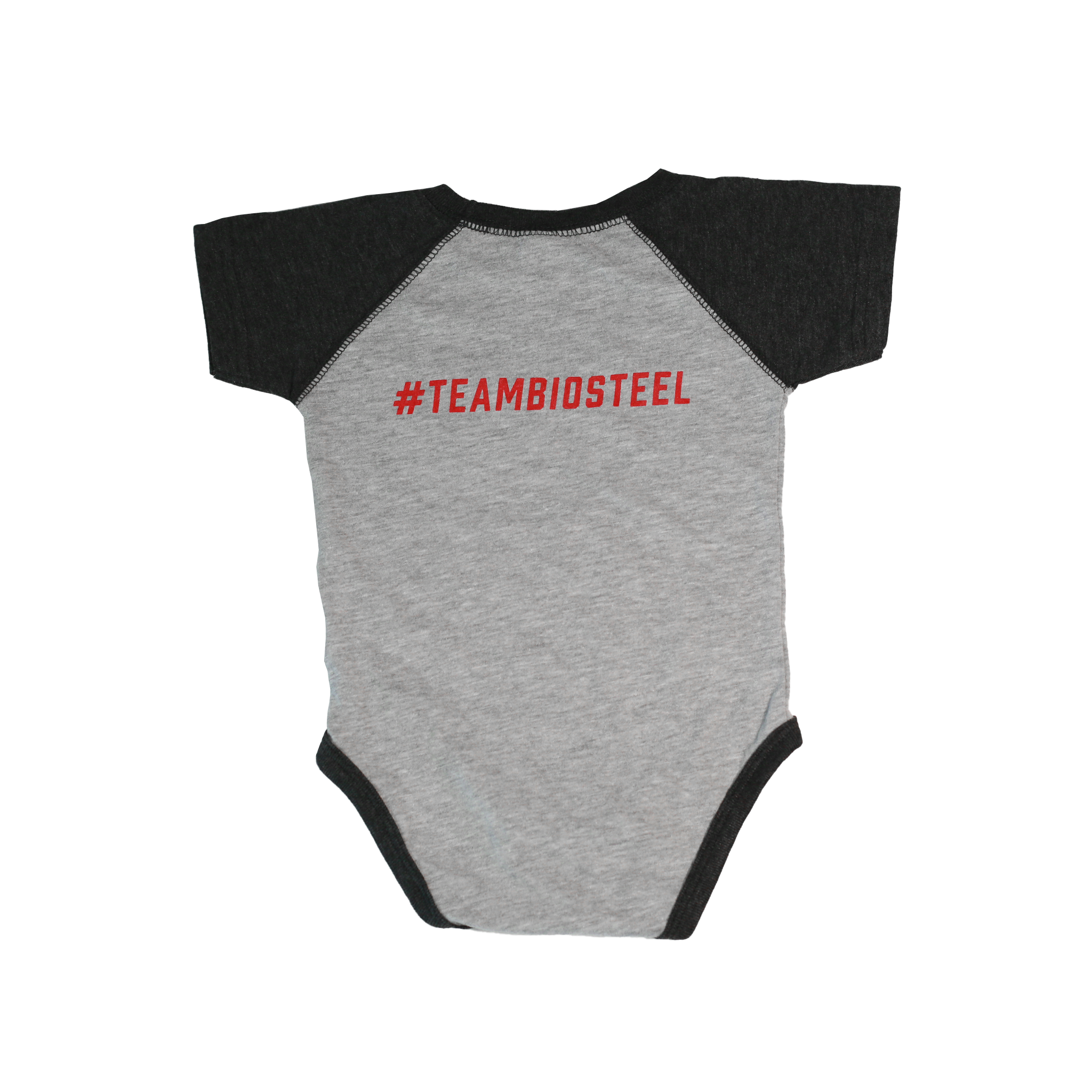 Baby Rabbit Skin Onesie (Grey w/ Charcoal)