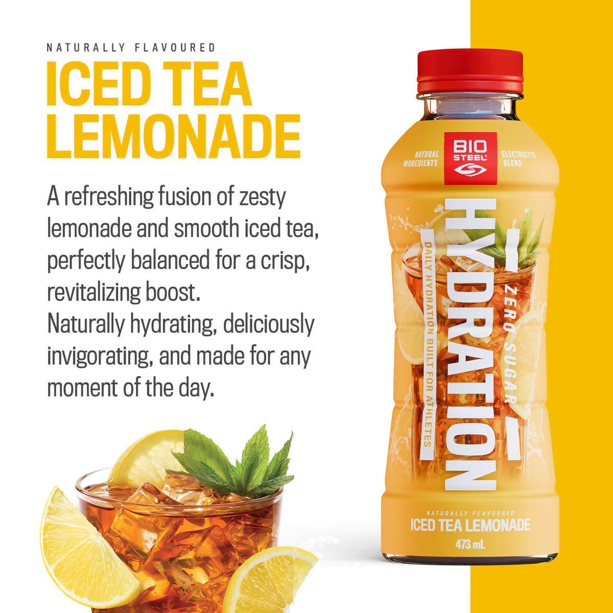 Bio Lemonade Hydration Drink / Iced Tea Lemonade - 12 Pack – BioSteel