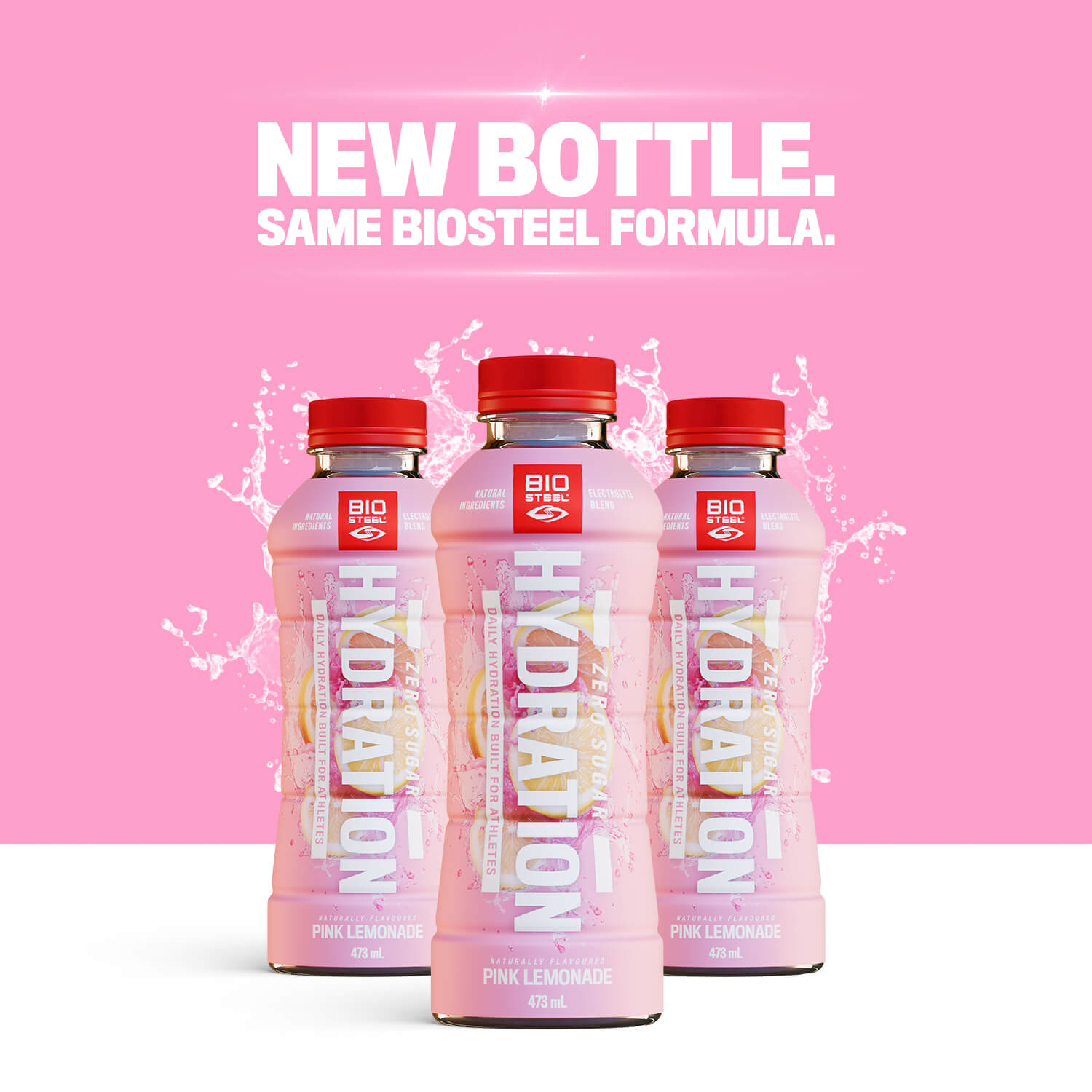 Bio Lemonade Hydration Drink / Pink Lemonade- 12 Pack – BioSteel