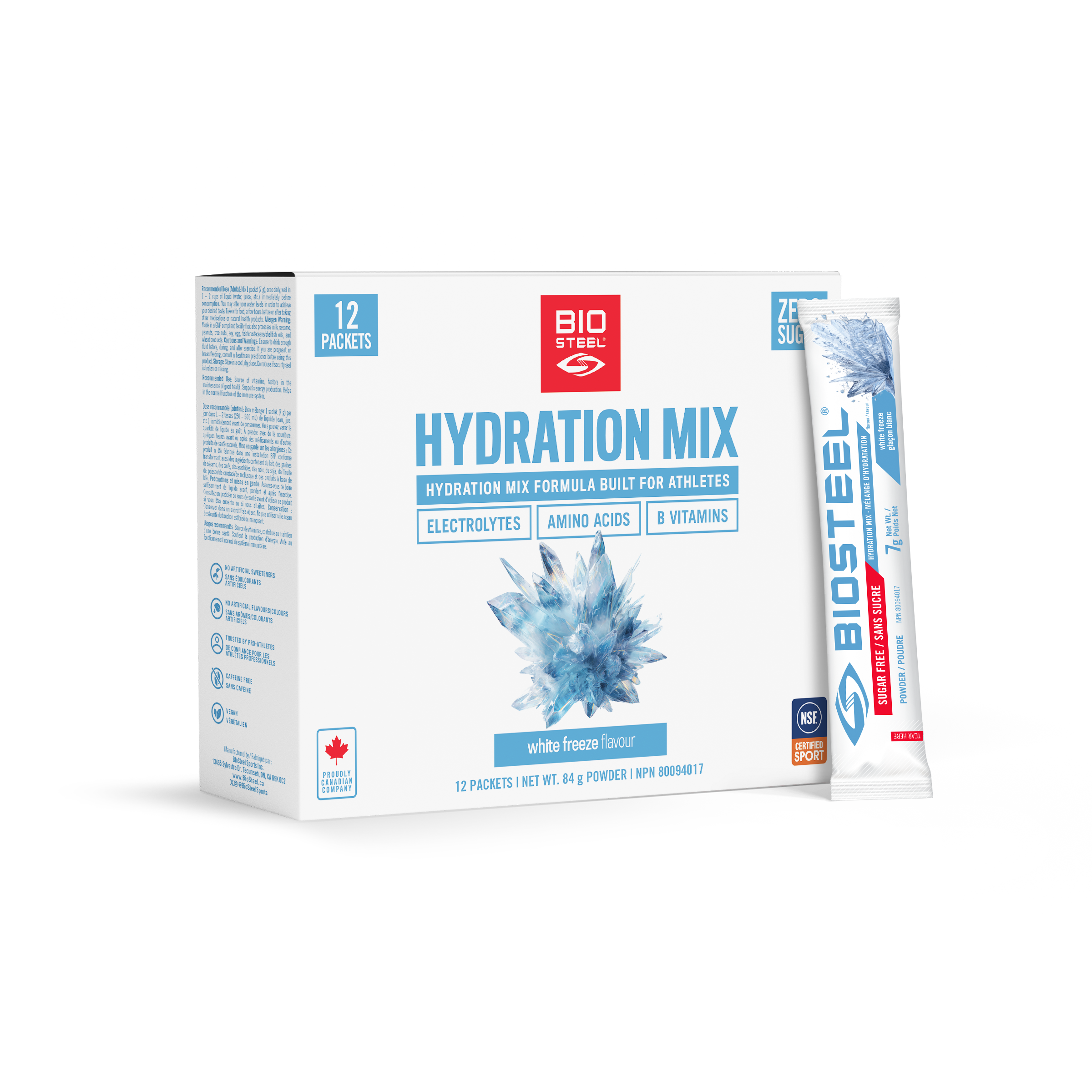 HYDRATION MIX / White Freeze - 12 Packets
