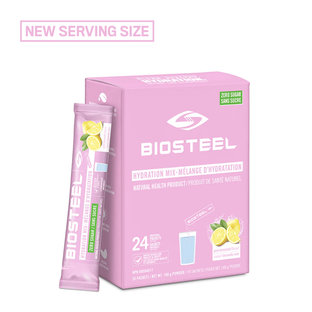 Pink Hydrate HYDRATION MIX / Pink Lemonade - 24 Serving Packet – BioSteel – Canada