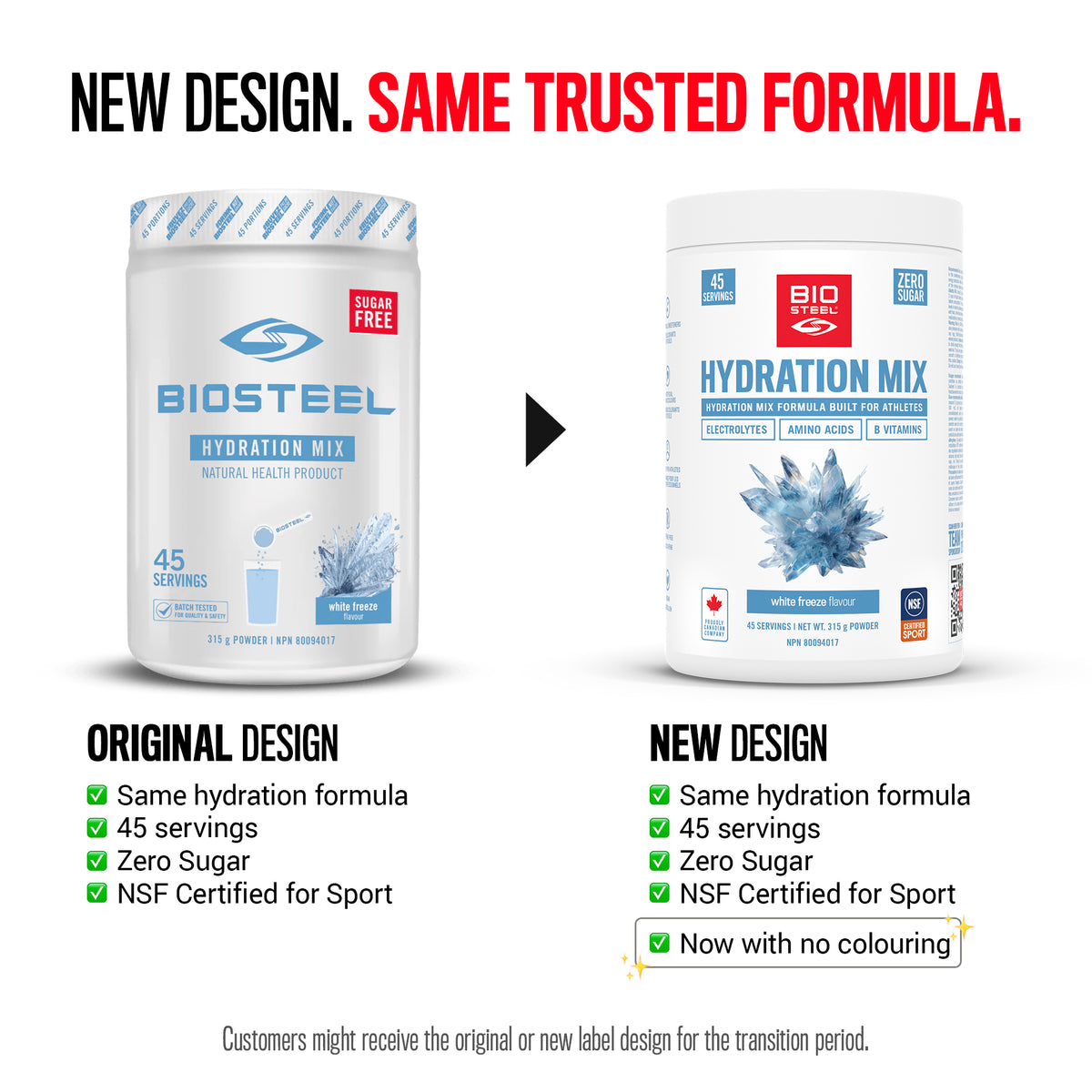 HYDRATION MIX / White Freeze - 45 Servings