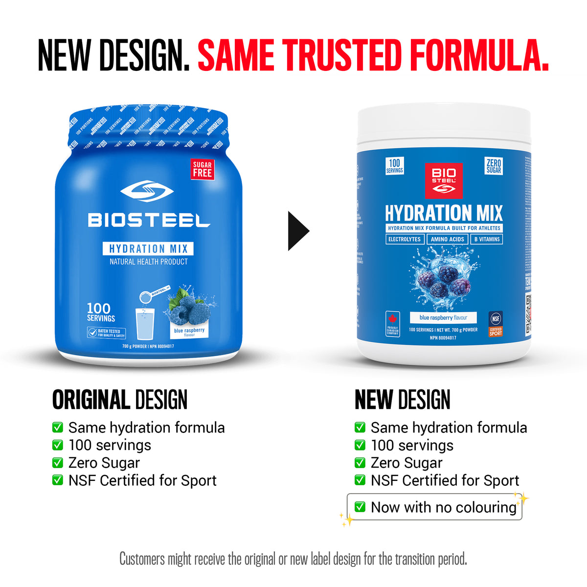 HYDRATION MIX / Blue Raspberry - 100 Servings