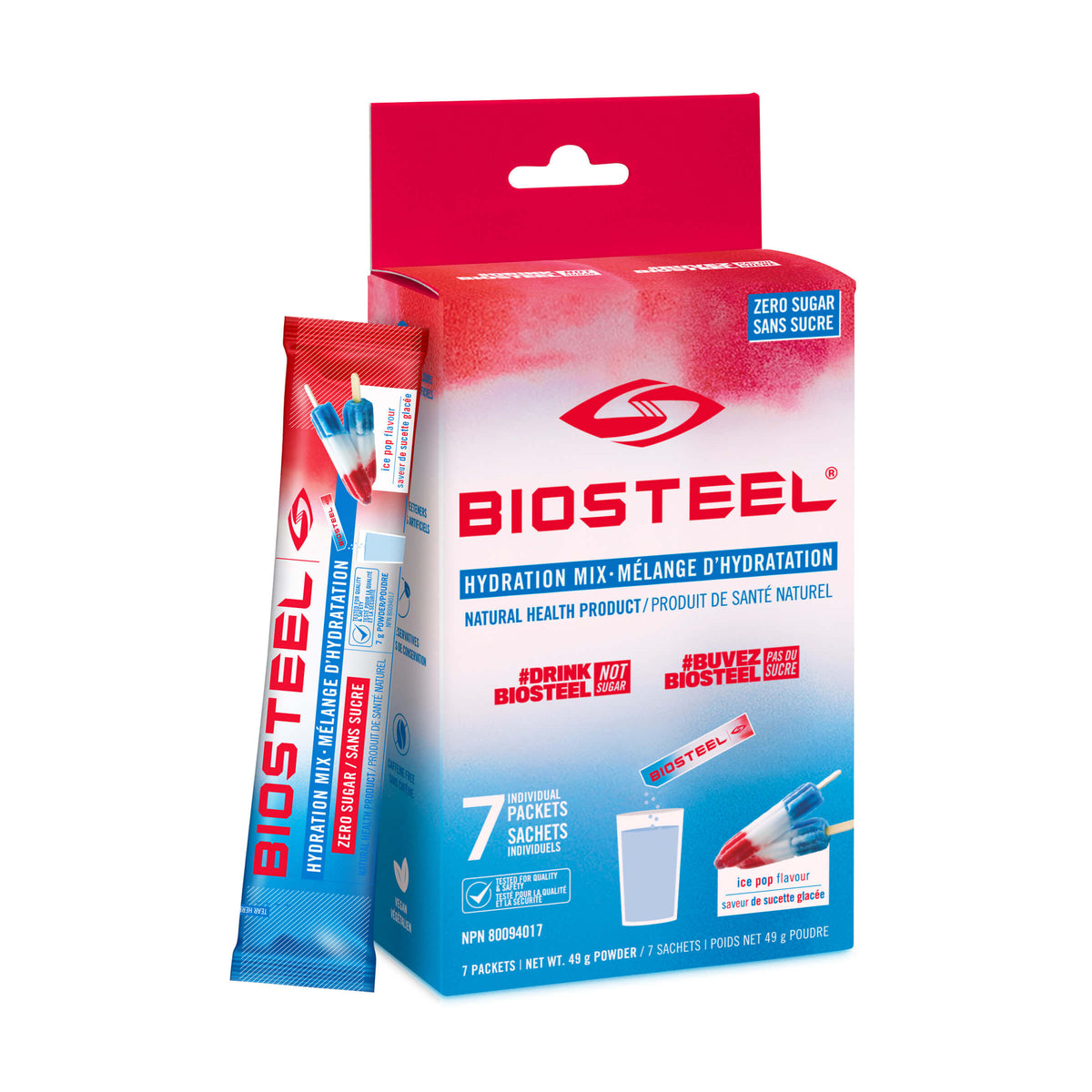 HYDRATION MIX / Ice Pop - 7 Serving Packets – BioSteel – Canada