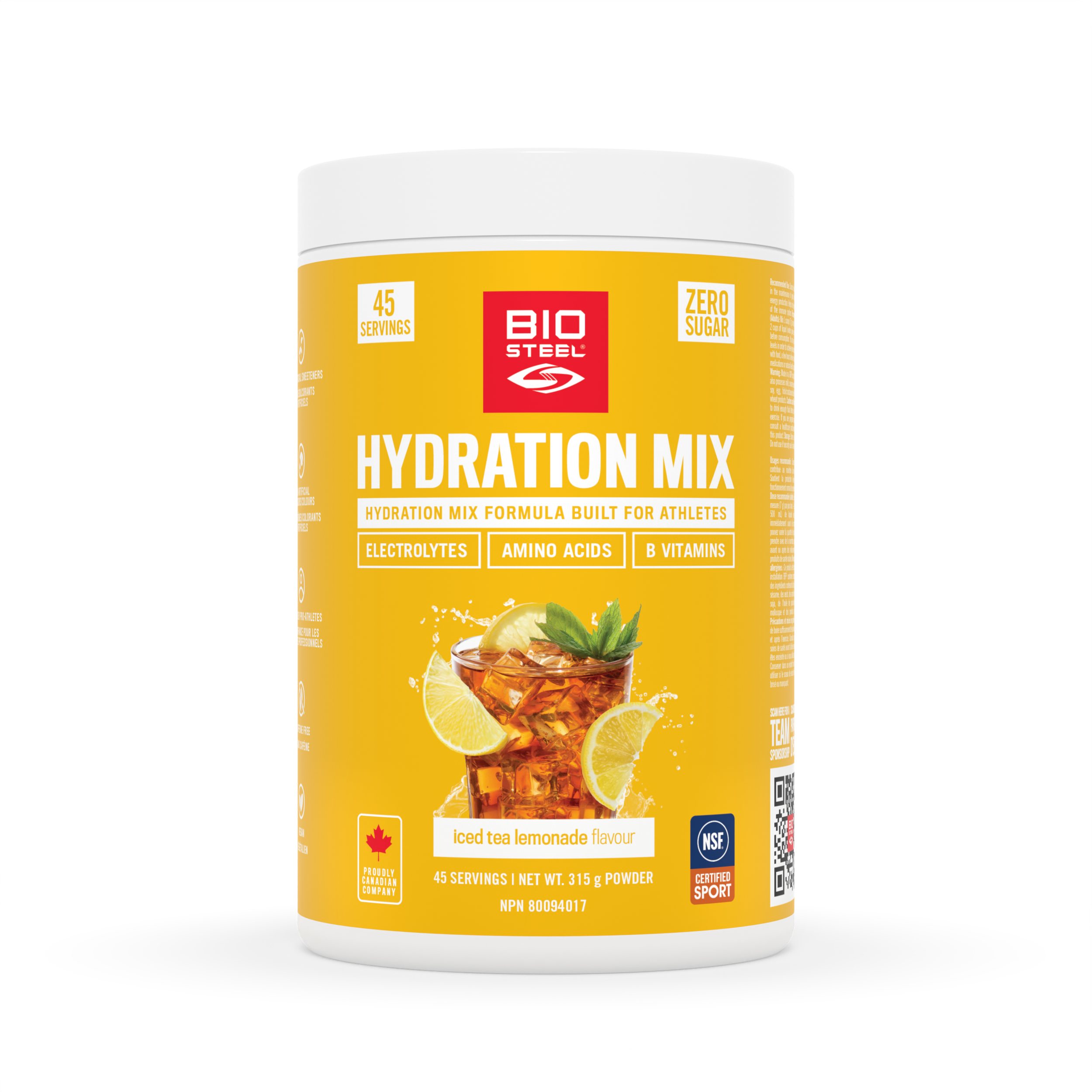 Bio Lemonade HYDRATION MIX / Iced Tea Lemonade - 45 Servings – BioSteel