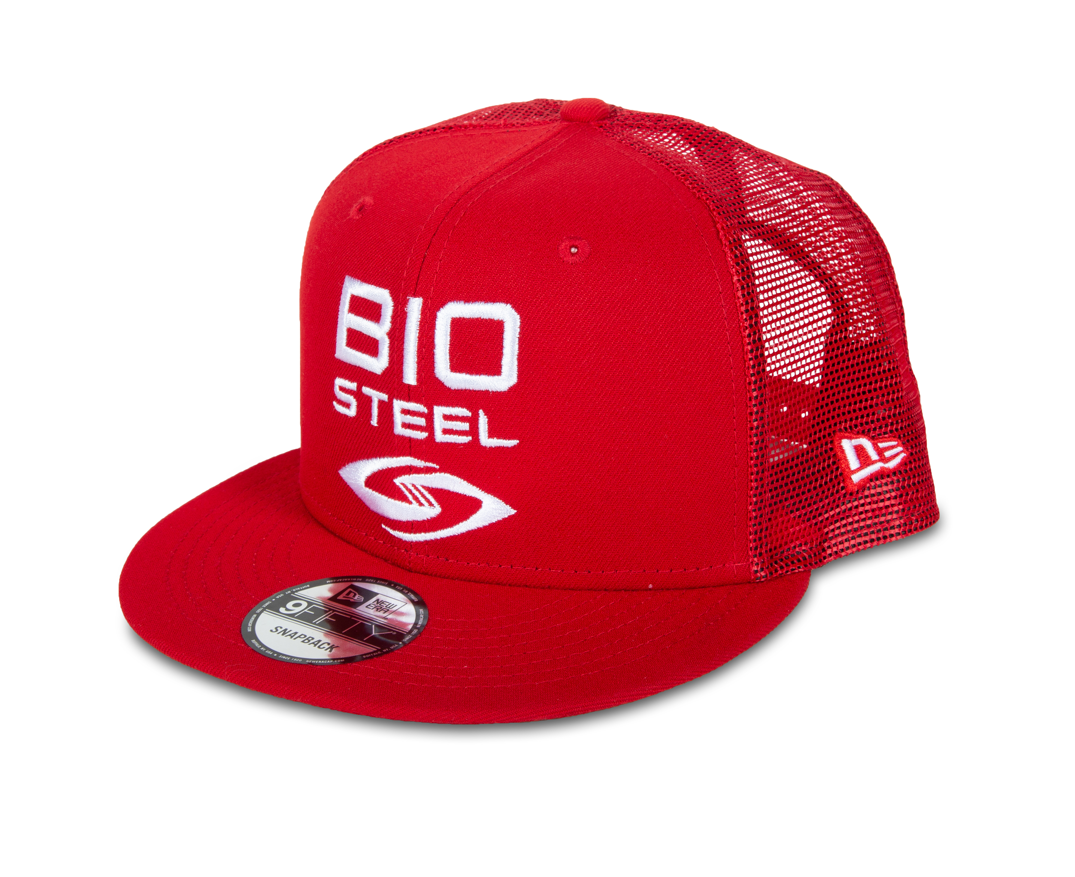 Casquette Snapback BioSteel New Era pour Jeunes en Maille Rouge