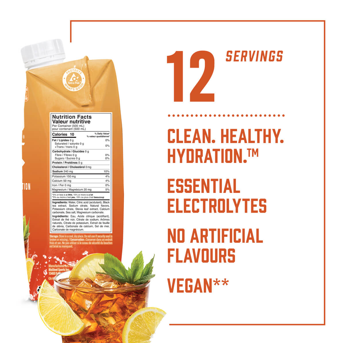 Sports Drink / Iced Tea Lemonade - 12 Pack – BioSteel – Canada