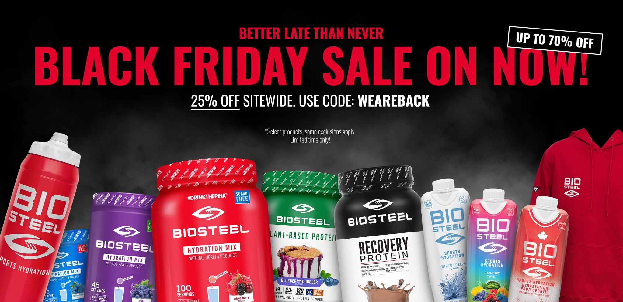 Biosteel Poster BioSteel: Clean. Healthy. Hydration. | Sports Drinks with Electrolytes ...