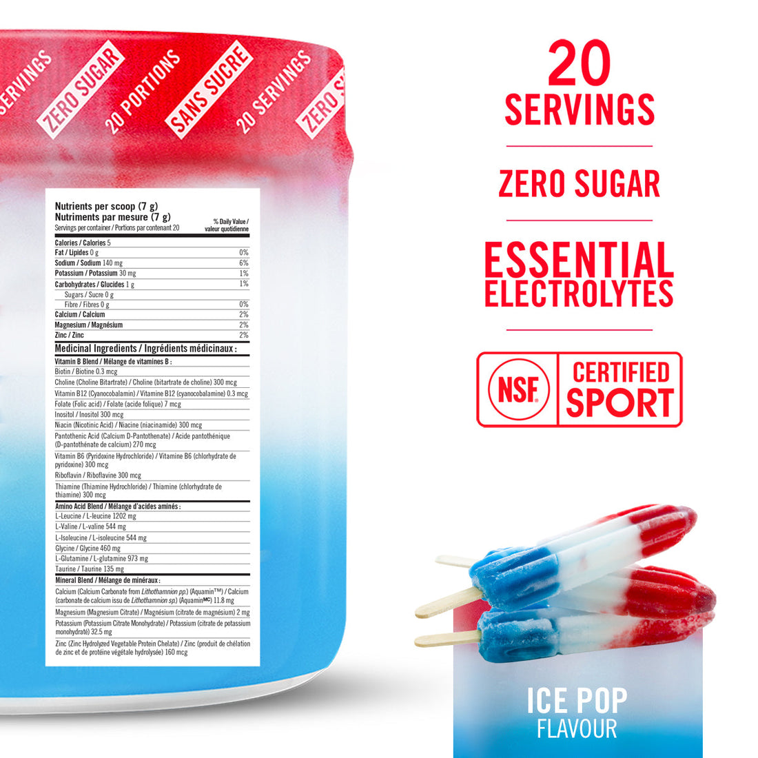 HYDRATION MIX / Ice Pop - 20 Servings