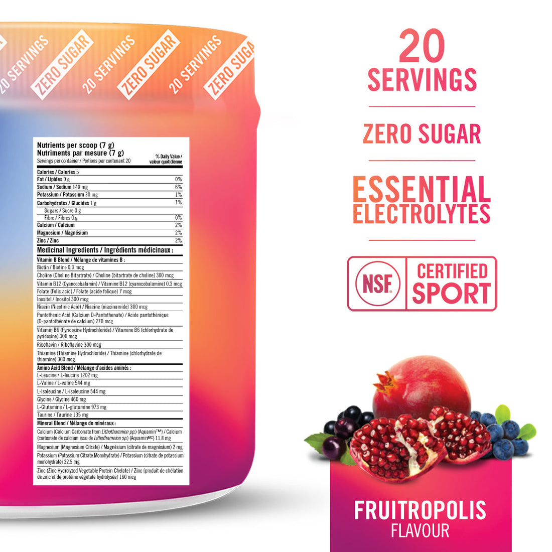 HYDRATION MIX / Fruitropolis - 20 Servings