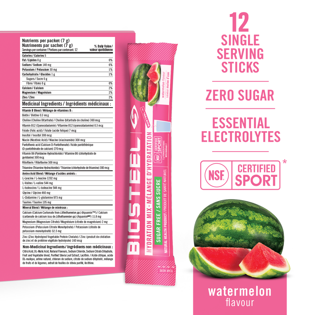HYDRATION MIX / Watermelon - 12 Servings