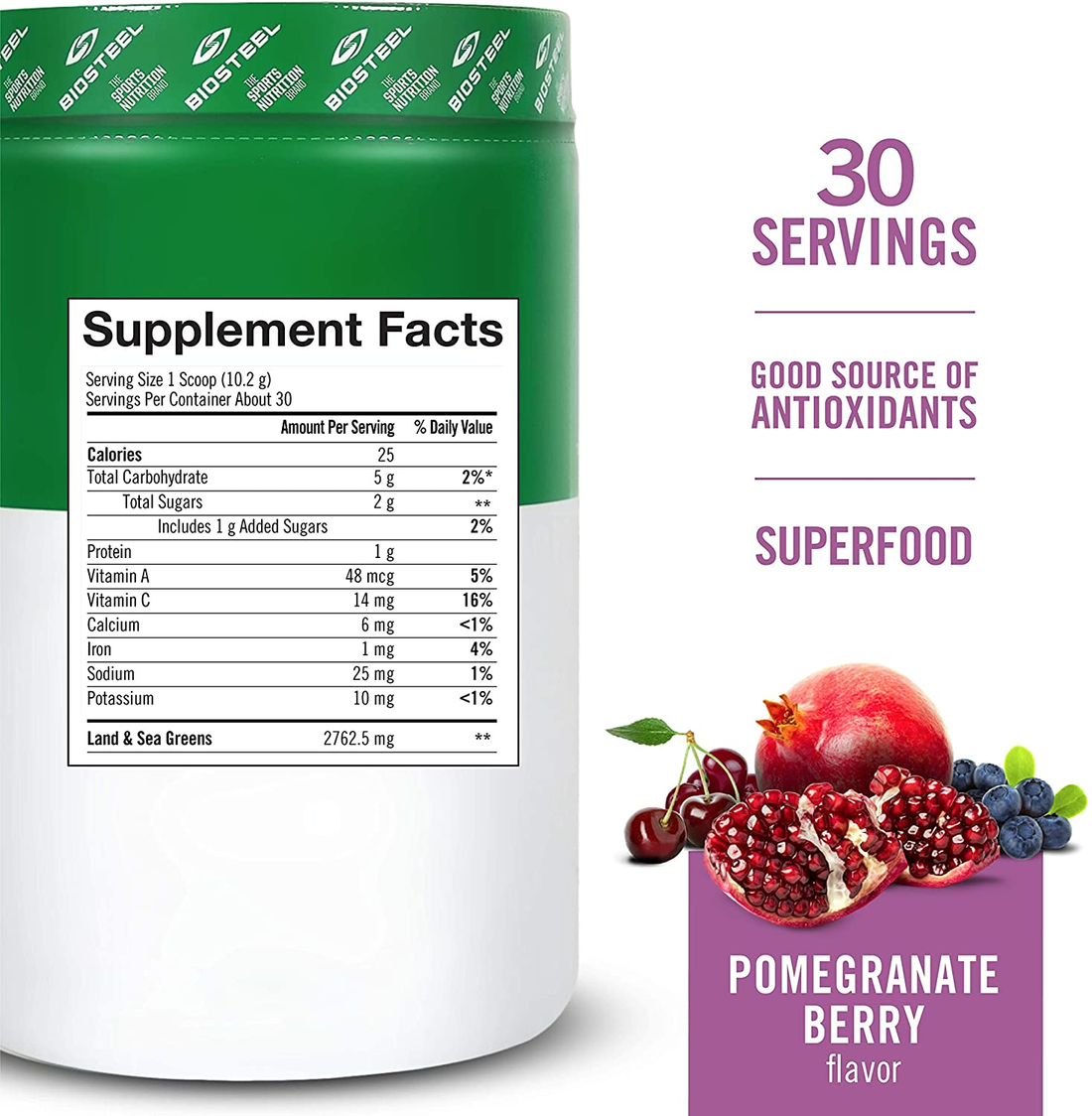 SPORT GREENS / Pomegranate Berry - 30 Servings