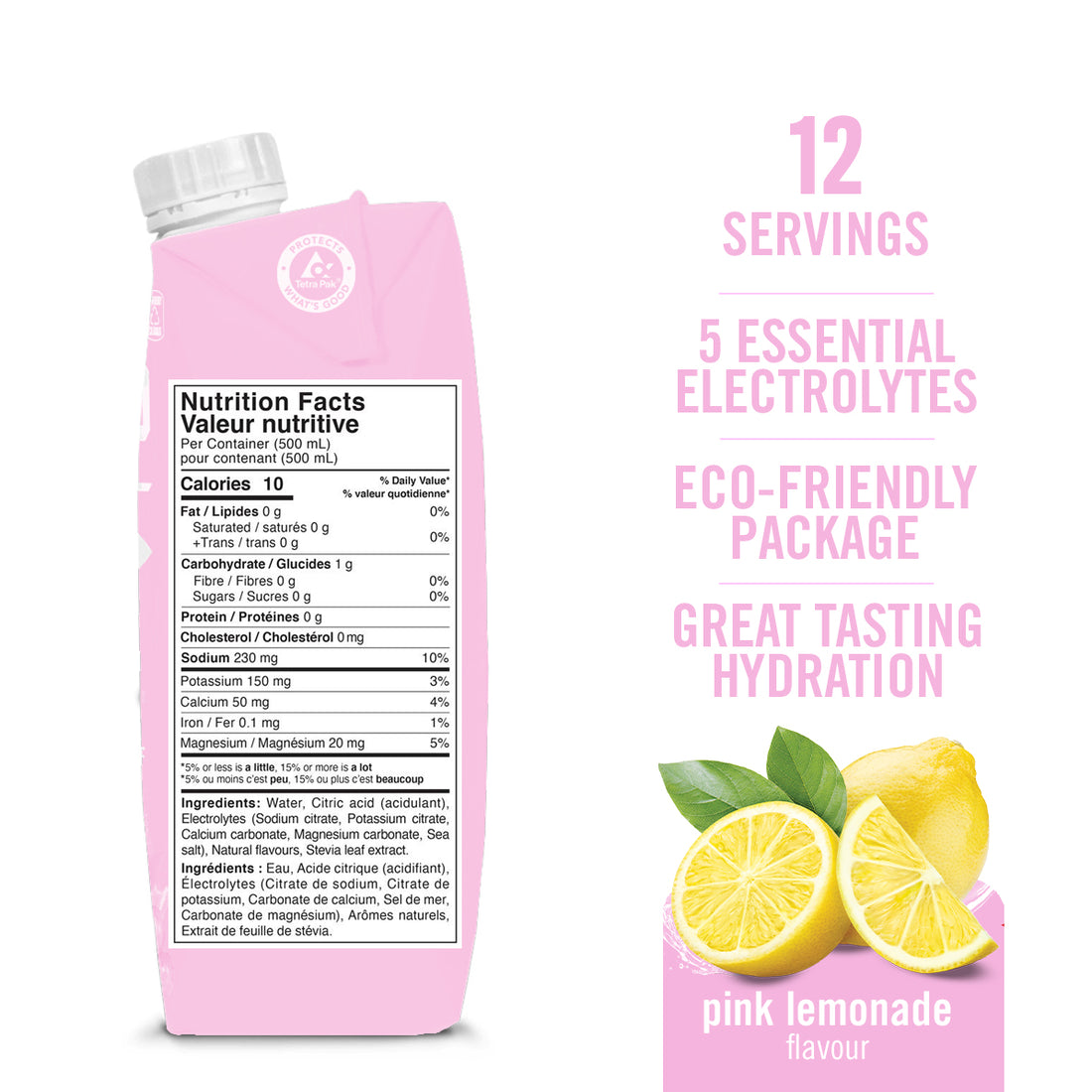 Sports Drink / Pink Lemonade- 12 Pack
