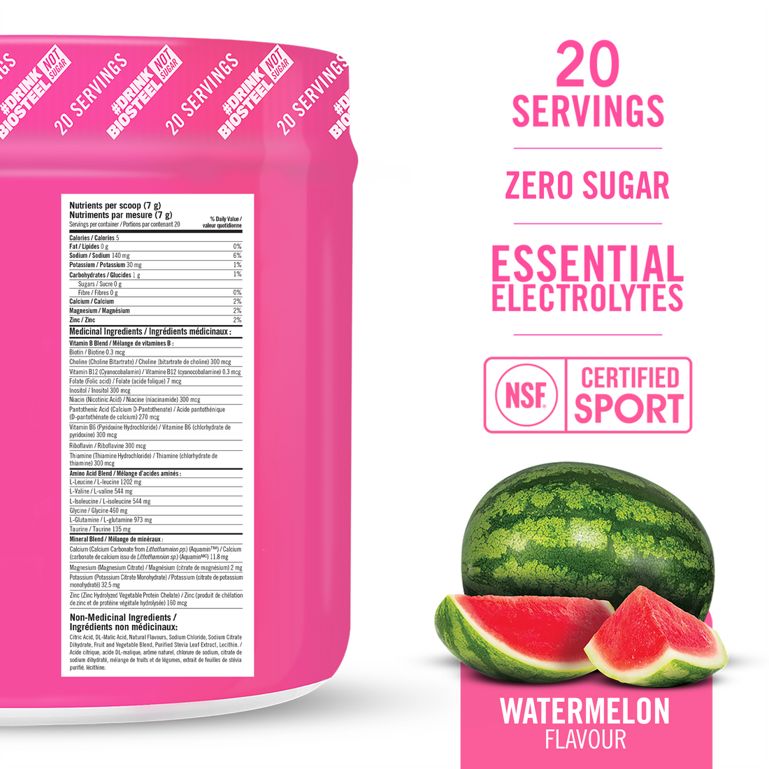 HYDRATION MIX / Watermelon - 20 Servings
