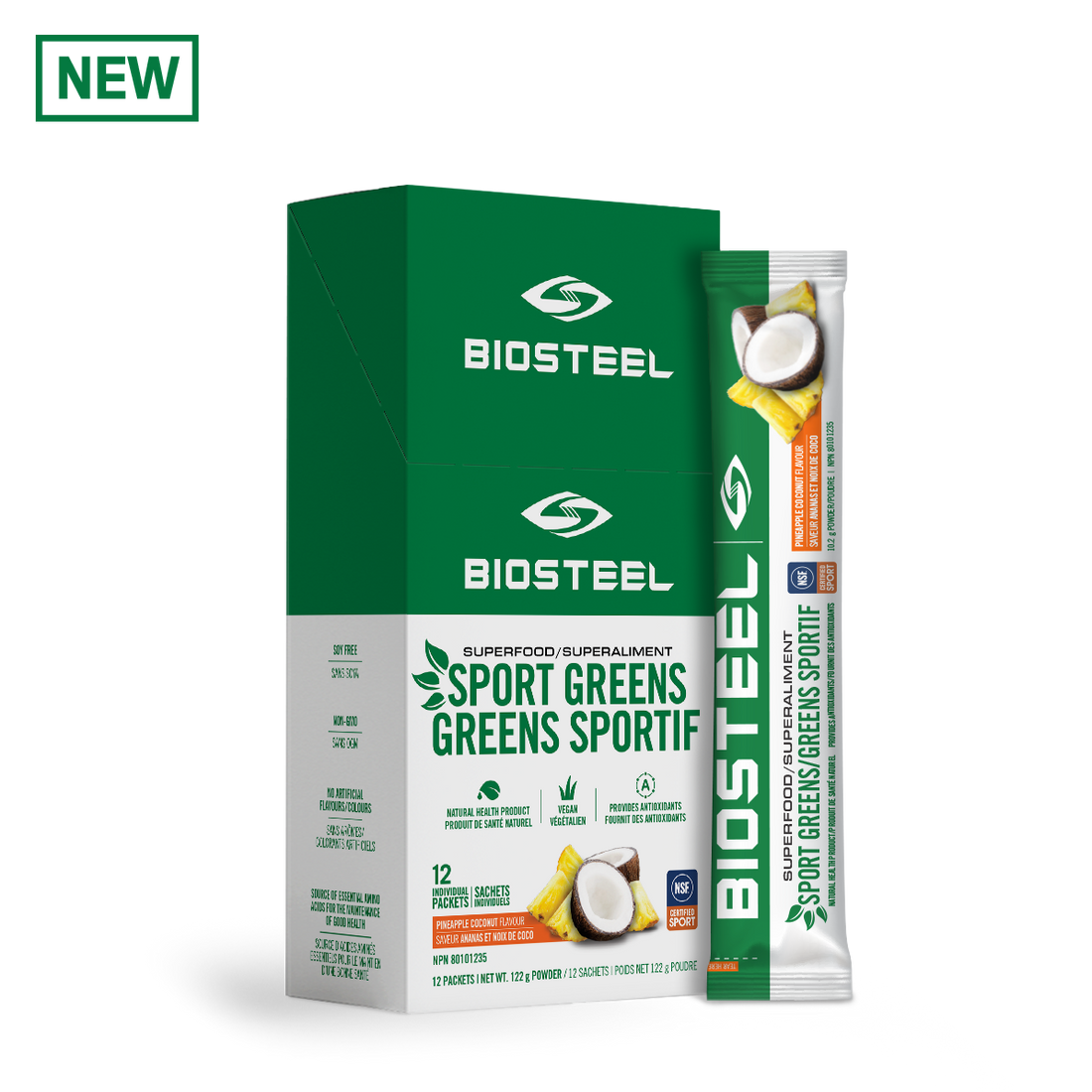 SPORT GREENS / Pineapple Coconut - 12 Servings